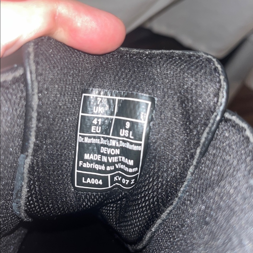 Dr. Martens Ladies Black Devon Platform Boot Size 9 - Picture 7 of 7